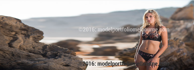 professional portfolio photography of swimwear models and bikini modeling